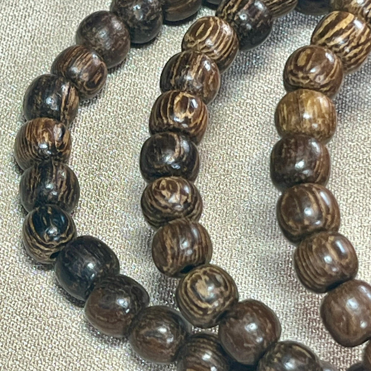 Philippines Robles Wood round 6mm bead stretch bracelet