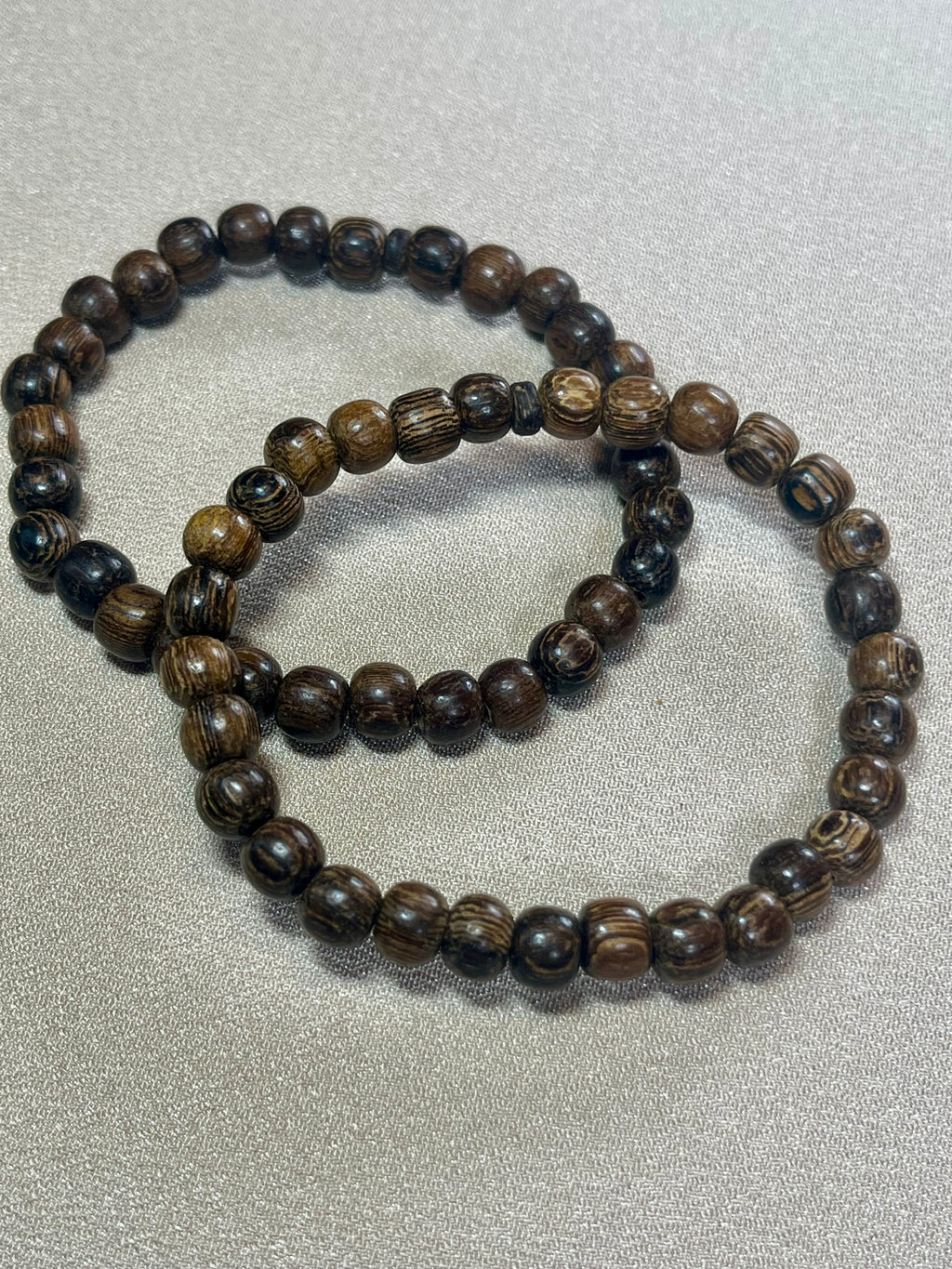 Philippines Robles Wood round 6mm bead stretch bracelet