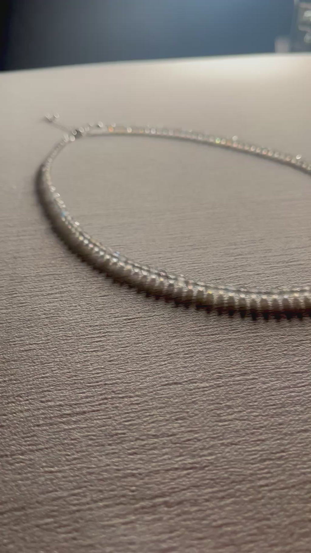 Labradorite sparkling microfaceted 3mm bead silver clasp adjustable necklace w/ strong labradorescence (premium grade)